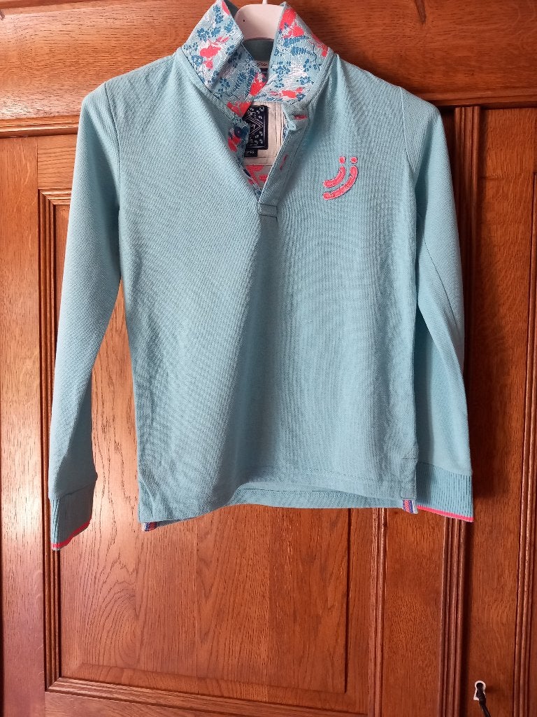 Jn JOY - polo turquoise clair - L.M. - taille 10 ans, Enfants & Bébés, Garçon ou Fille, Pull ou Veste, Comme neuf, Jn JOY