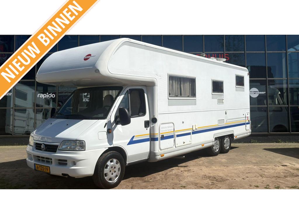 Bürstner Active 747 2xAirco,XLGarage,Vastbed, Caravans en Kamperen, Mobilhomes, Ringverwarming, Luifel, Bedrijf, Bürstner