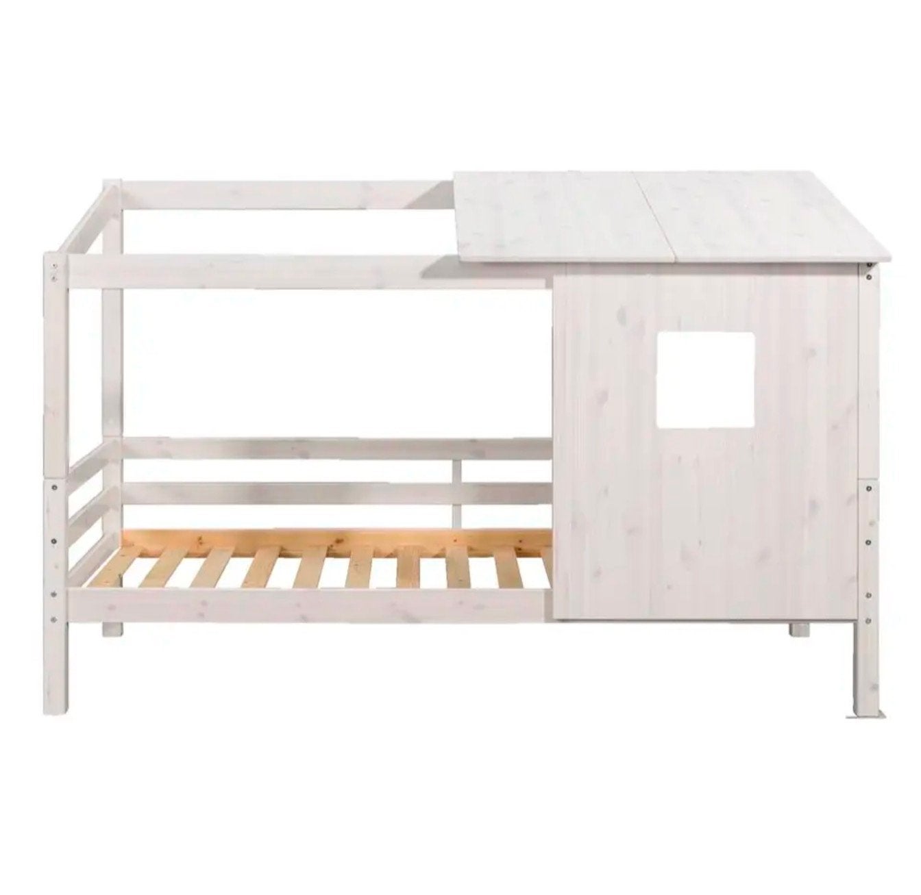 huisbed dak + wand 90x200 nieuw in doos, Kinderen en Baby's, Kinderkamer | Stapelbedden en Hoogslapers, Ophalen of Verzenden