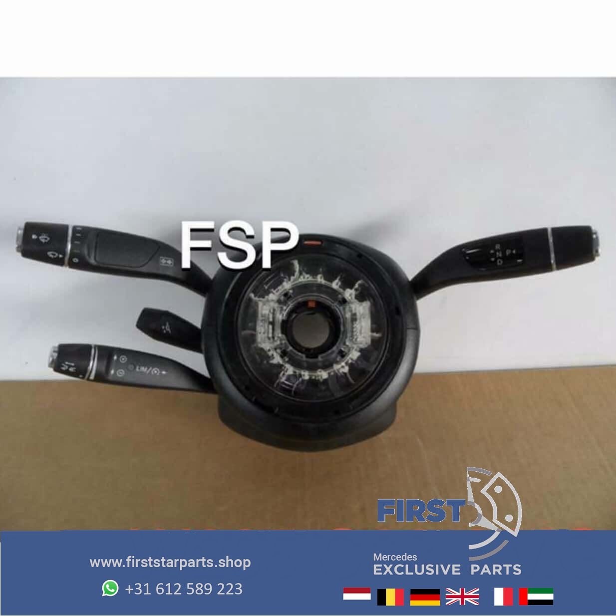 W205 STUURHOEK SENSOR A20590050119051 SCHAKELAAR Mercedes C, Gebruikt, -, Ophalen of Verzenden, -