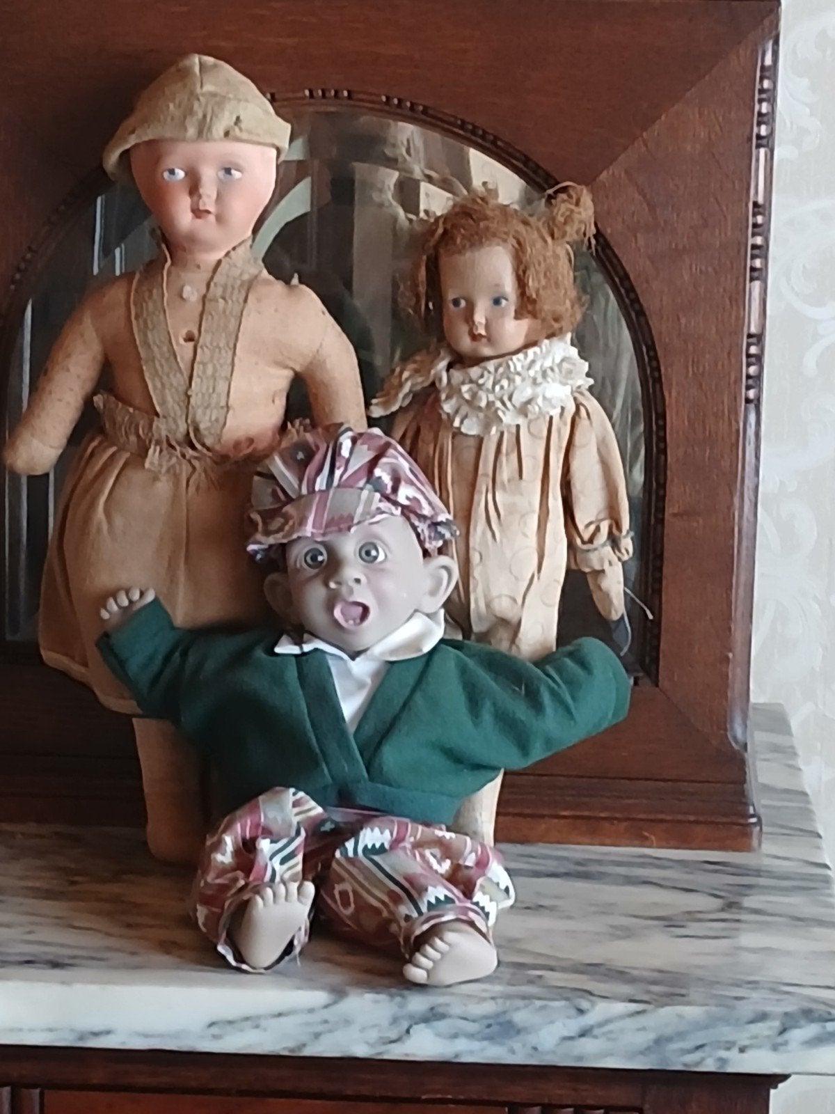 Poupées anciennes (arrière 2) du début des années 1900, Antiquités & Art, Enlèvement ou Envoi
