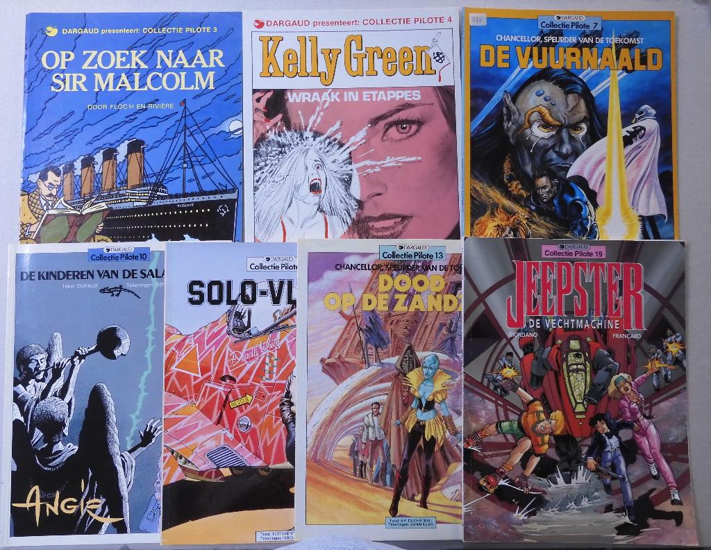 7 x Collectie Pilote - nrs 3-4-7-10-12-13-19 - Dargaud, Ophalen of Verzenden, Zo goed als nieuw, Verschillende auteurs, Meerdere stripboeken