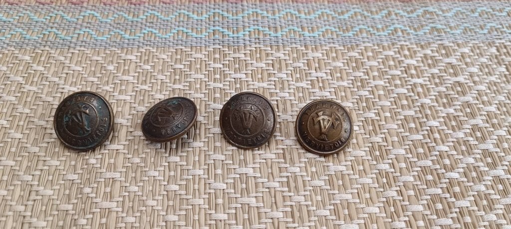 Boutons de veste - Tramways Verviétois, Collections, Enlèvement, Utilisé, Transport, Bouton