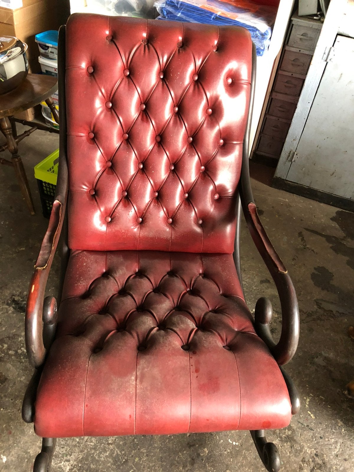 engelse chesterfield, Ophalen