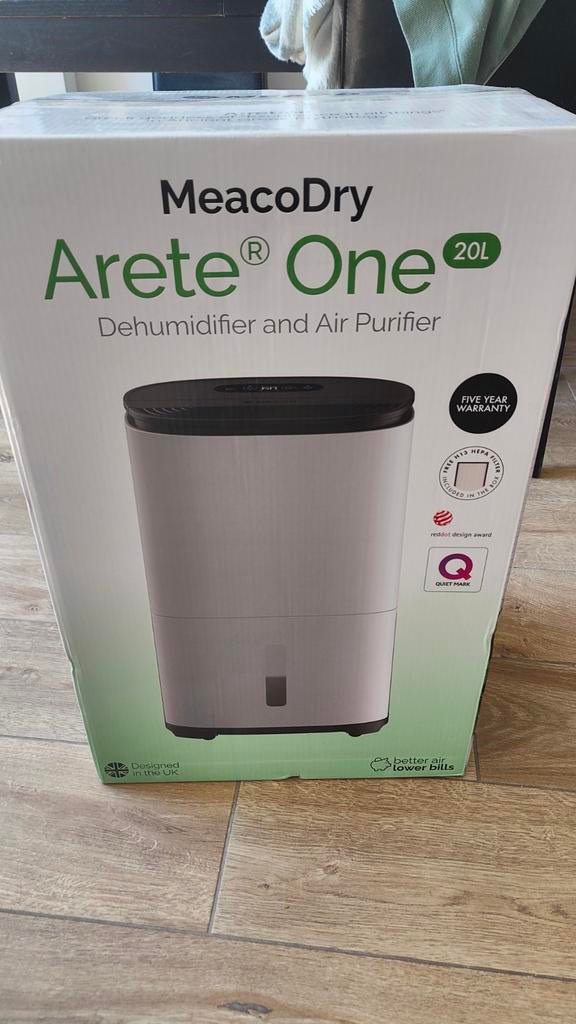 MeacoDry AreteOne 20L luchtontvochtiger + luchtreiniger, Elektronische apparatuur, Luchtbehandelingsapparatuur, Ophalen, Gebruikt