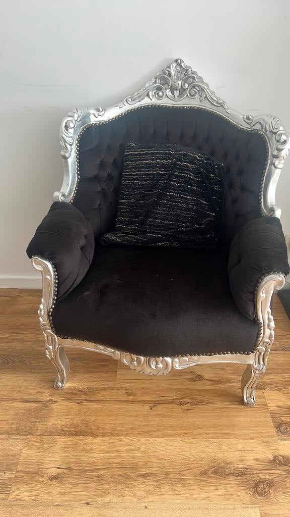 Princessenstoel, Ophalen, Zo goed als nieuw, Klassiek, Zwart