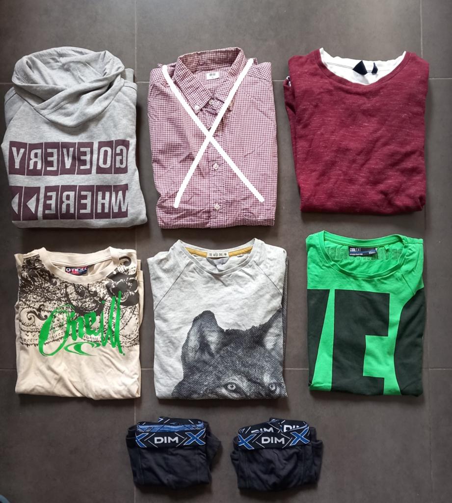 Forfait de vêtements d'été - garçons/ados - taille 164 -> en, Enlèvement, Comme neuf, Taille 164