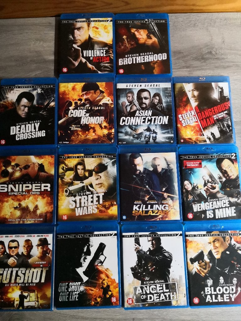 14-delig Steven Seagal blu-ray lot, CD & DVD, Blu-ray, Enlèvement, Blu-ray, Néerlandais