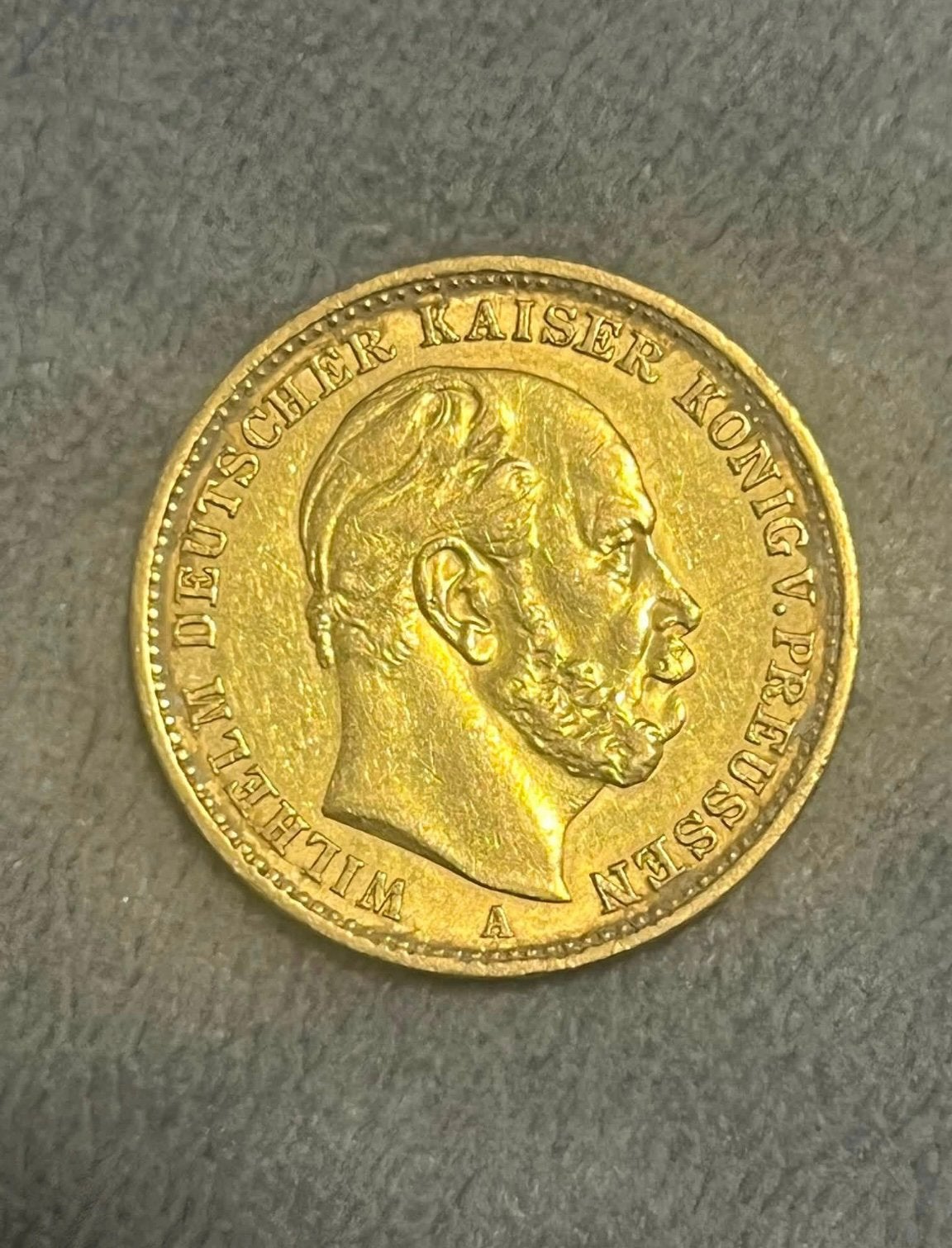 20 Mark or 1872, Enlèvement