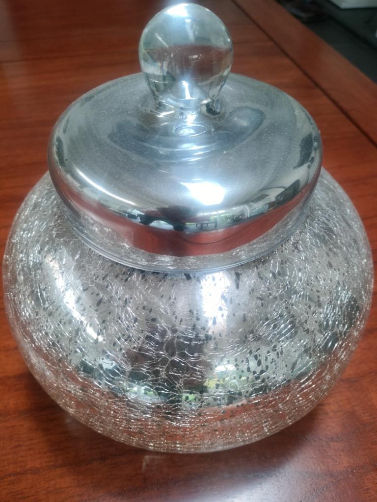 Mooie glazen pot, Huis en Inrichting, Woonaccessoires | Stolpen, Ophalen