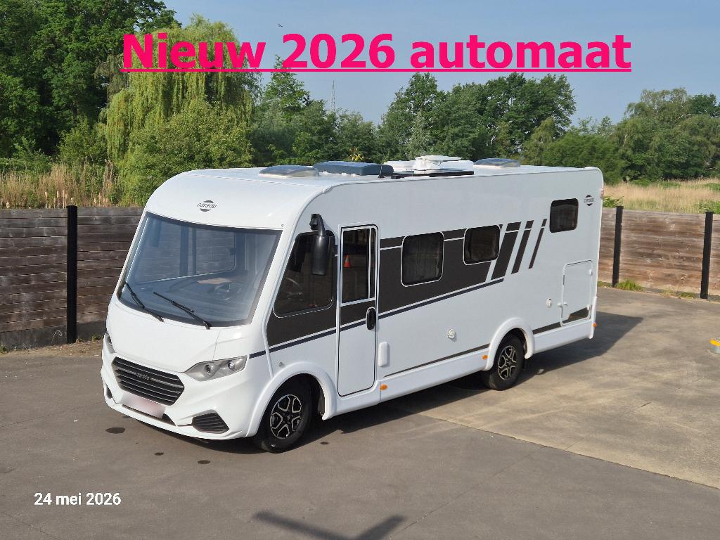 Carado (Hymer) i338 pro plus automaat, Caravans en Kamperen, Koelkast, Standaard zit, Ringverwarming, Fiat