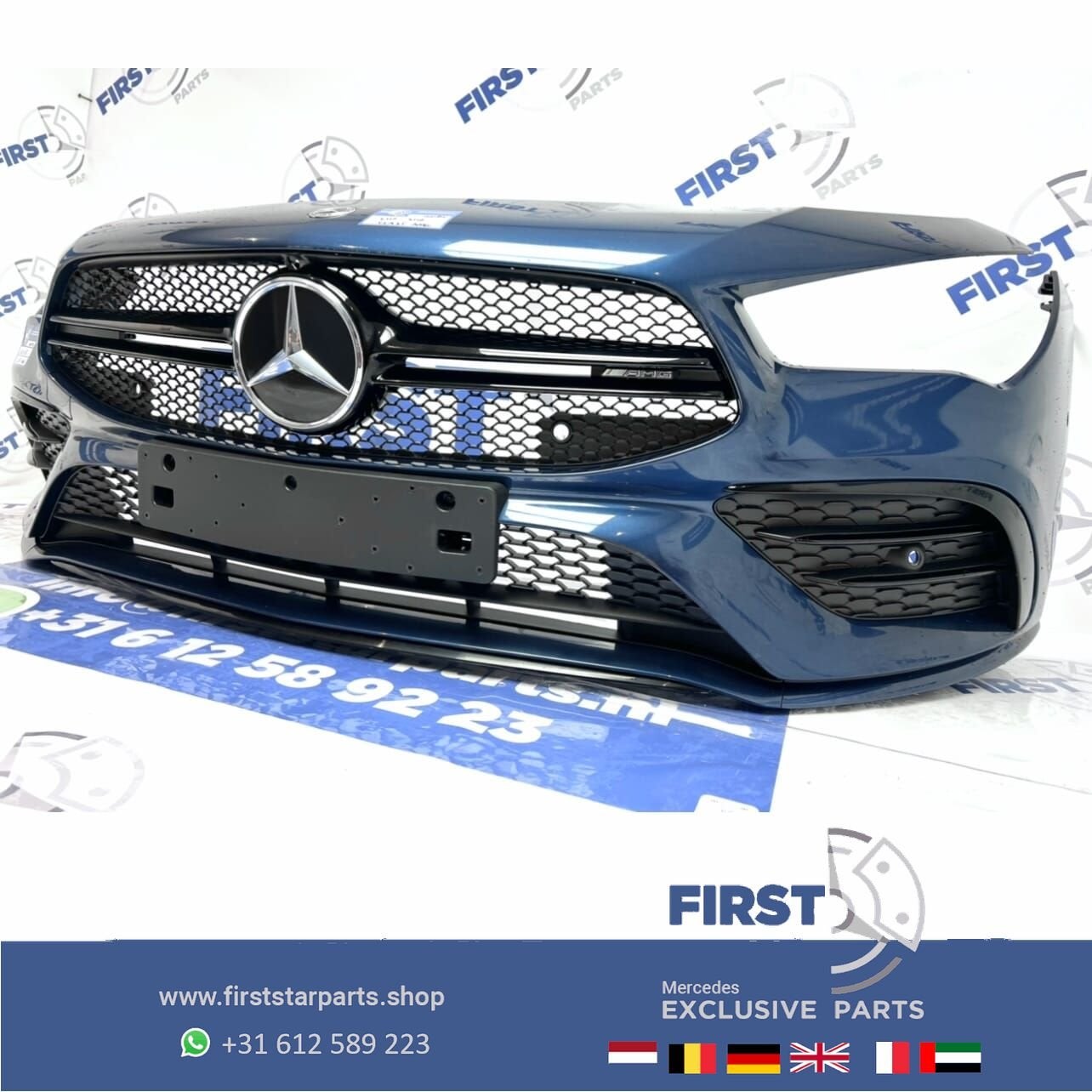 W118 C118 CLA 35 AMG VOORBUMPER COMPLEET + AMG GRIL 2018-202, Utilisé, -, Avant, -