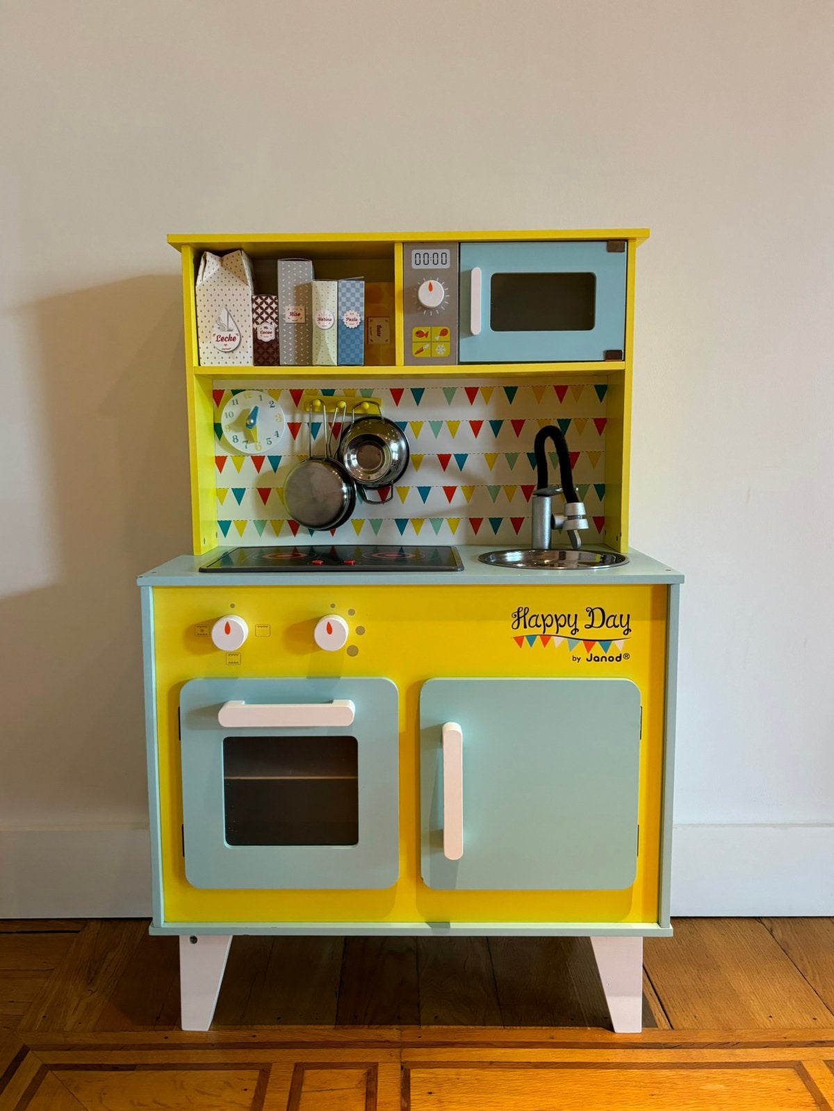 Janod Happy Days houten keuken, Kinderen en Baby's, Ophalen, Gebruikt, Meubelstuk of Keukentje