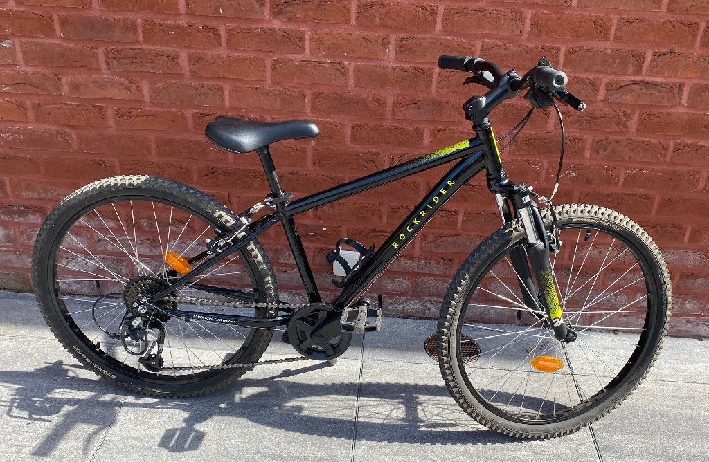 ROCKRIDER 24" mountainbike voor kinderen, Fietsen en Brommers, Ophalen, 20 inch of meer, Velgrem, Zo goed als nieuw