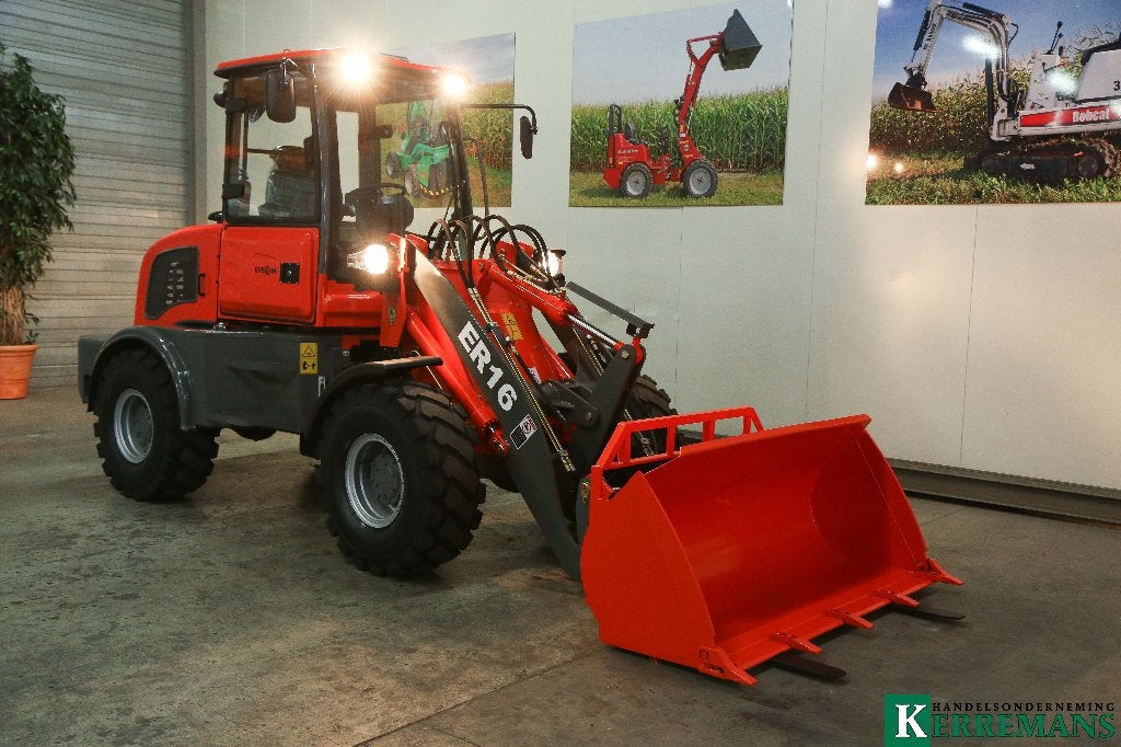 EVERUN ER16 kniklader, Zakelijke goederen, Machines en Bouw | Kranen en Graafmachines, Ophalen, Wiellader of Shovel