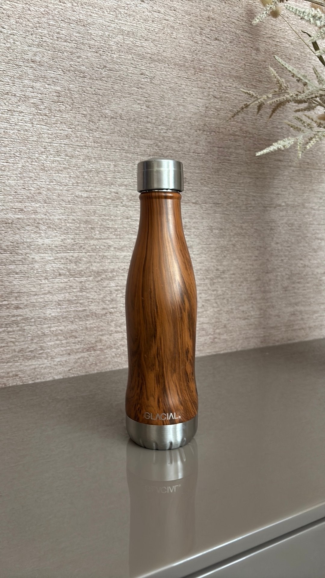 Glacial - thermische fles - Wood look, Enlèvement ou Envoi, Comme neuf