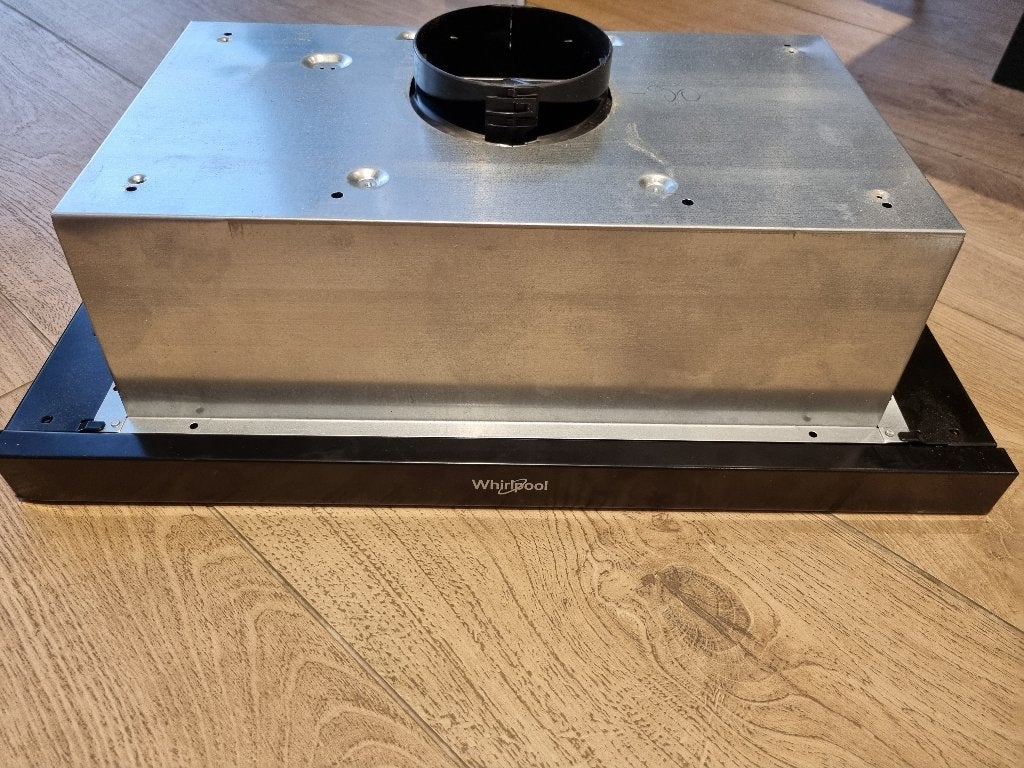 Dampkap Whirlpool 60cm zwart, Ophalen, Nieuw, Inbouw, 200 tot 400 m³ per uur