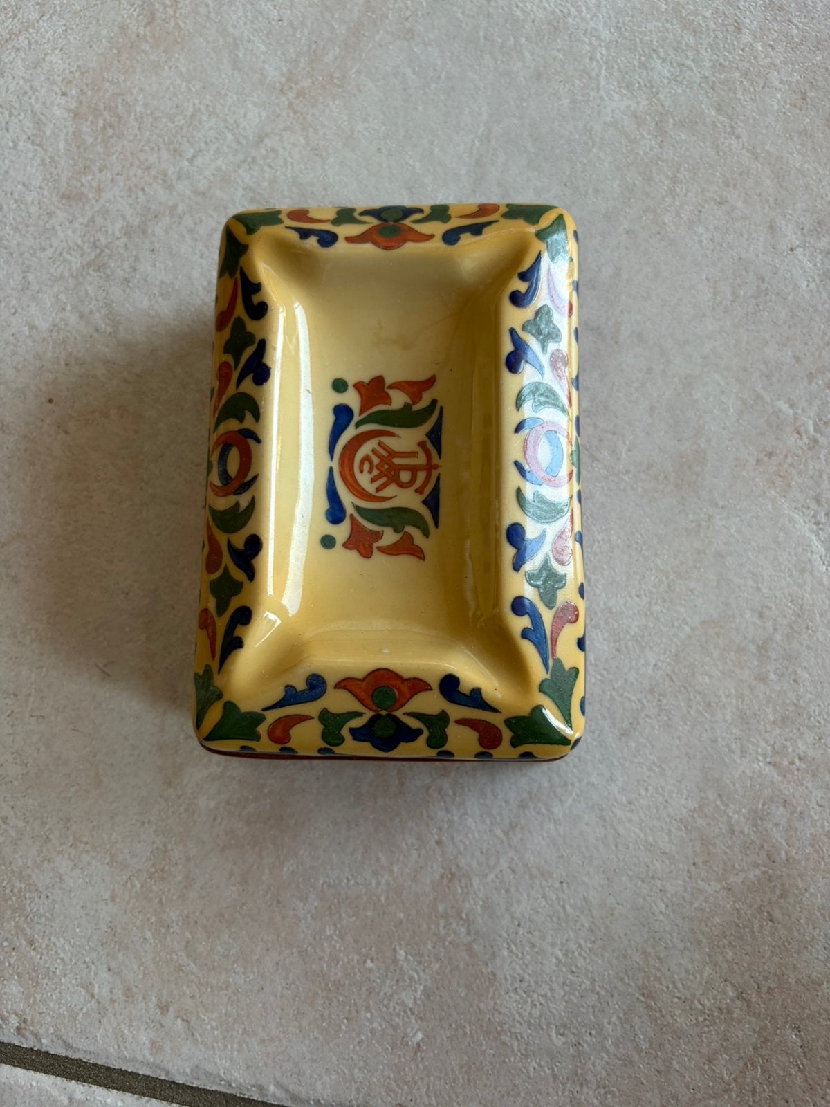 Vintage Turgan Constantinople keramieken schaaltje / asbak, Antiek en Kunst, Antiek | Keramiek en Aardewerk, Ophalen