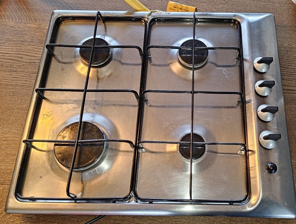Zanussi inbouw gasvuur – 4 pits, Electroménager, Cuisinières, Gaz, Gril, 4 zones de cuisson, Encastré