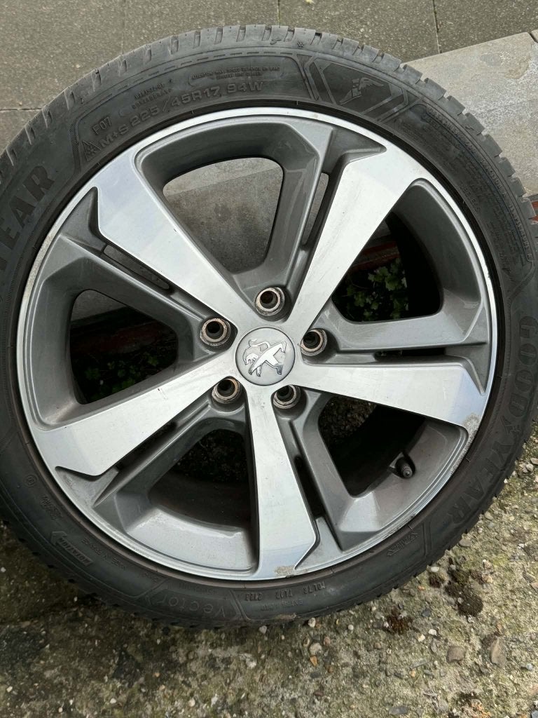 4 Jantes alliage Peugeot RUBIS 17" 308 SW  (T9)  17 pouces, Véhicule de tourisme, 17 pouces, Enlèvement, Utilisé