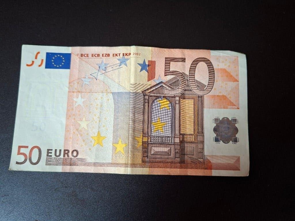 2002 Allemagne 50 euros ancienne série Trichet code G040, Envoi, Allemagne, 50 euros, Billets en vrac