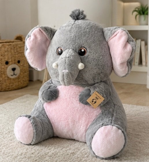 Mooie grote en superzachte olifantenknuffel  60 cm, Kinderen en Baby's, Ophalen, Nieuw, Olifant, Middelgroot (20 tot 80 cm)
