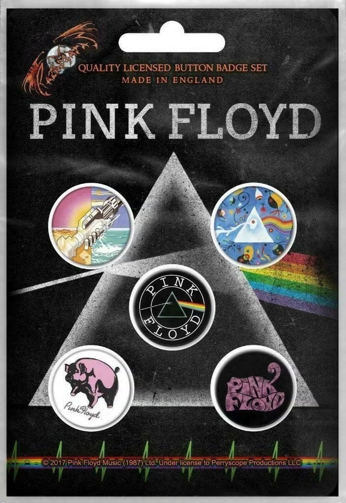 Pink Floyd button Prism 5-pack officiële merchandise, Verzamelen, Ophalen of Verzenden, Nieuw