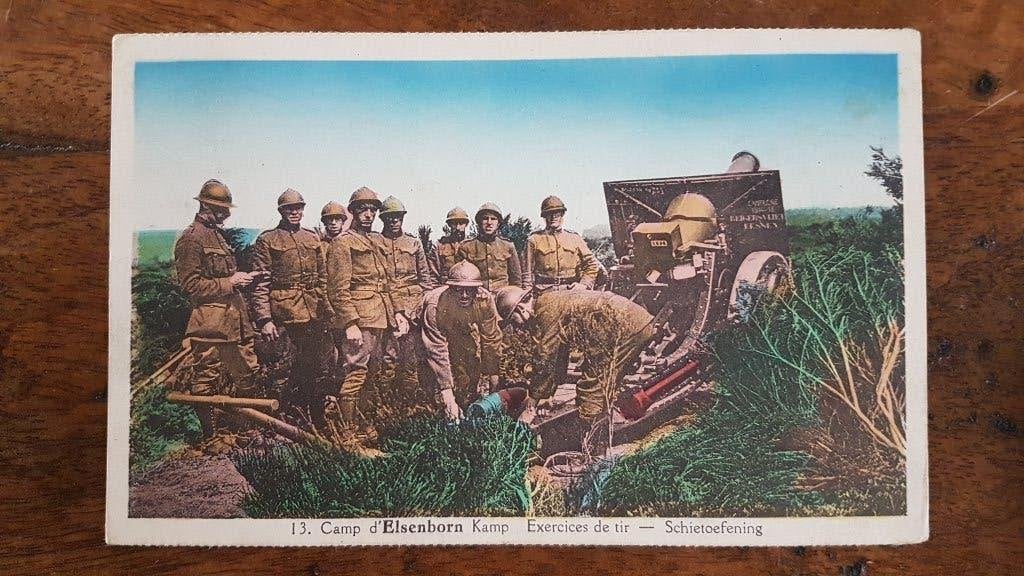 Carte postale Exercices de tir au Camp d' Elsenborn, Collections, Enlèvement ou Envoi, 1940 à 1960, Affranchie, Liège