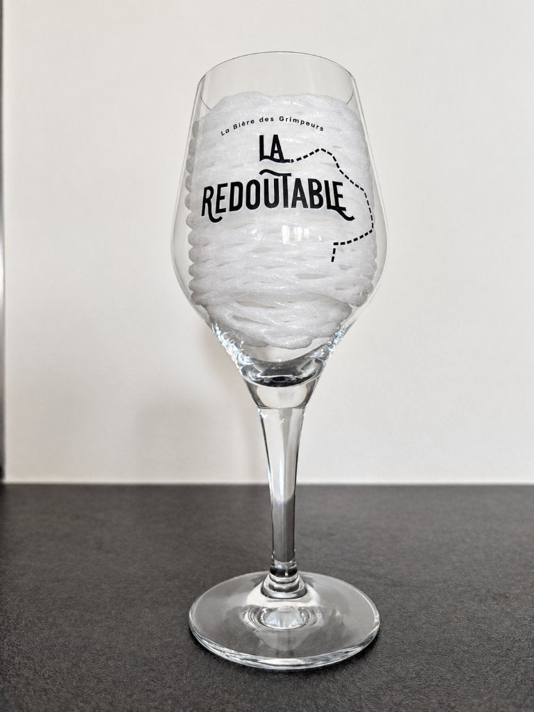 Verre à bière La Redoutable 33 cl – sur pied, Collections, Enlèvement ou Envoi, Comme neuf, Verre ou Verres, Autres marques