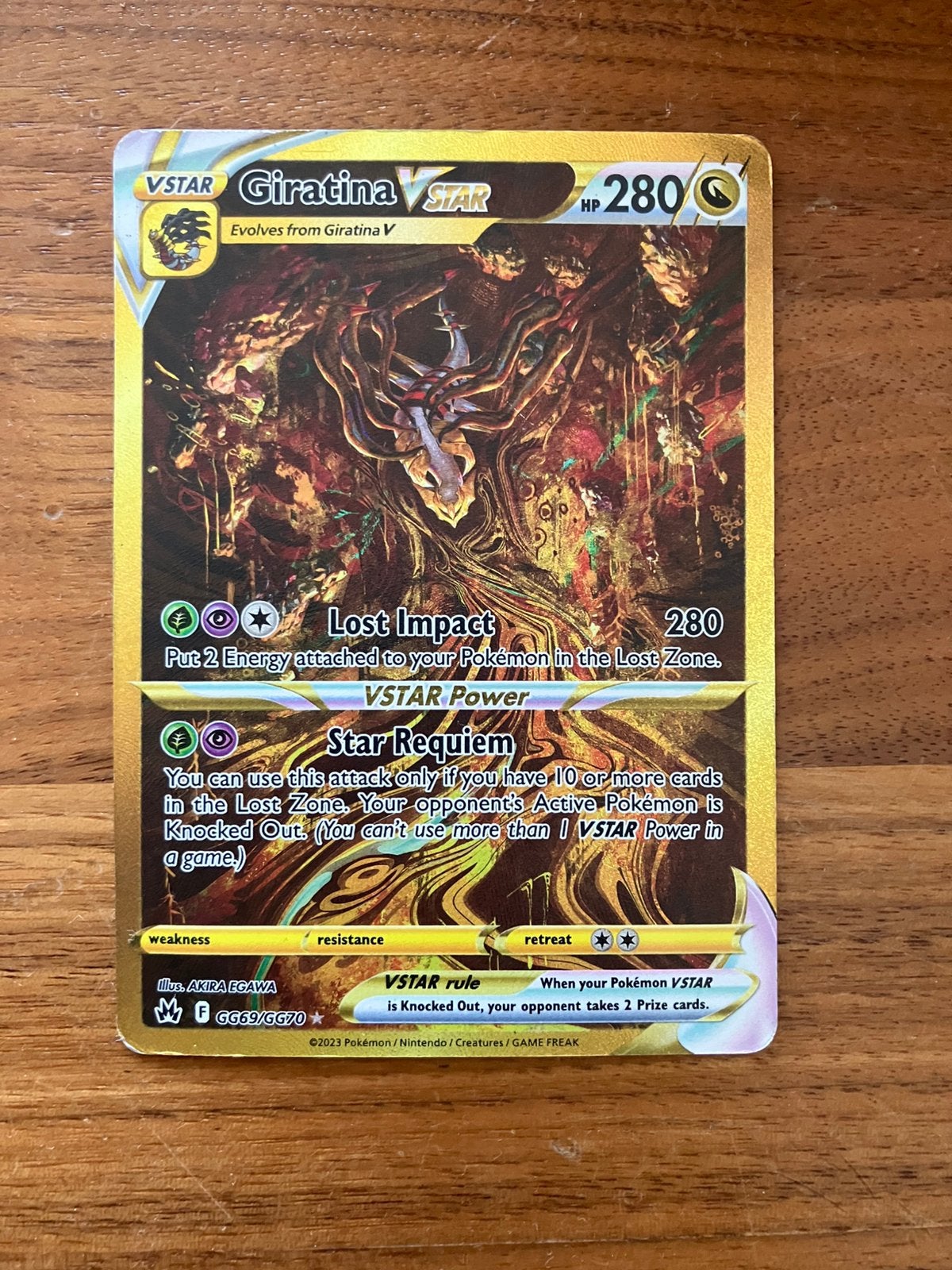 Giratina Vstar GG69/GG70, Hobby en Vrije tijd, Verzamelkaartspellen | Pokémon, Ophalen of Verzenden, Gebruikt, Losse kaart