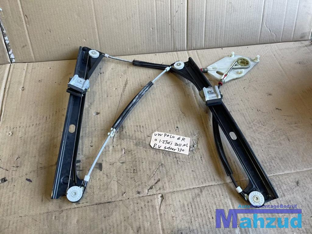 VW POLO 6R RV rechts voor raammechaniek 5 deur 2009-2017, Autos : Pièces & Accessoires, Vitres & Accessoires, Volkswagen, Utilisé
