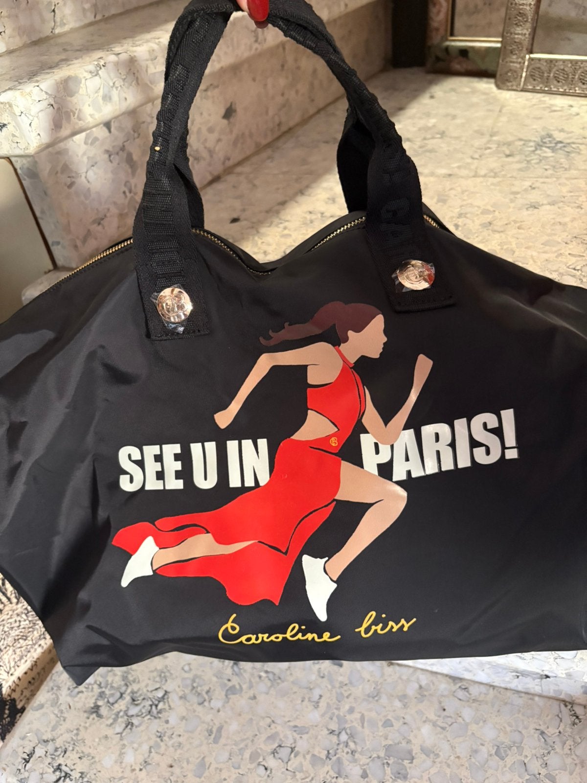 CAROLINE BISS reis-en weekendtas nylon - nieuw!, Handtassen en Accessoires, Ophalen of Verzenden, Nieuw