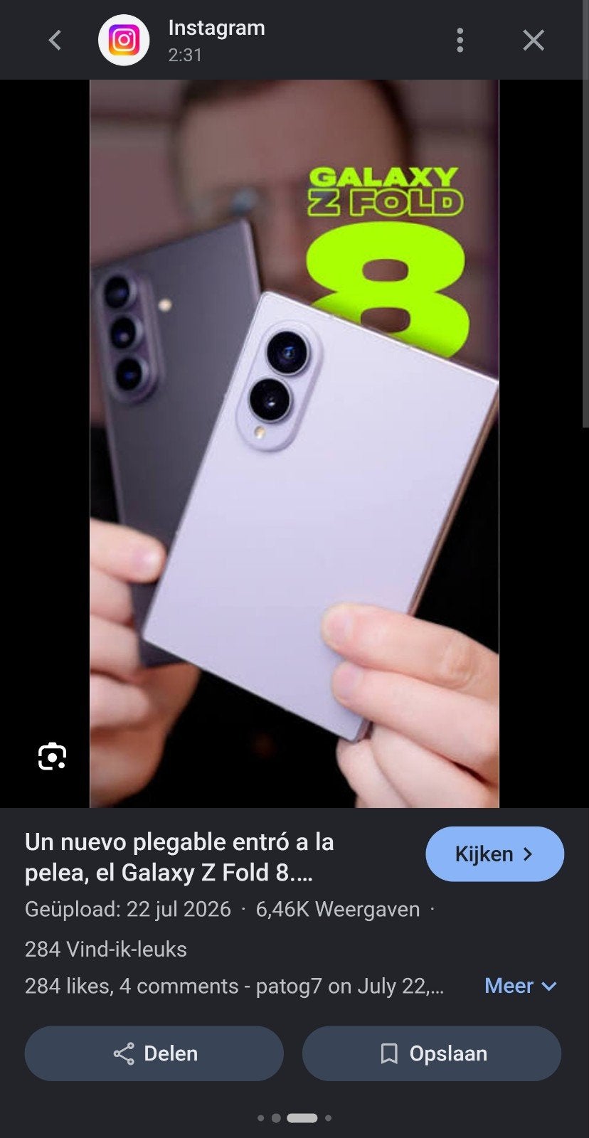 samsung z fold 8 nieuw, Telecommunicatie, Mobiele telefoons | Hoesjes en Screenprotectors | Samsung, Ophalen of Verzenden