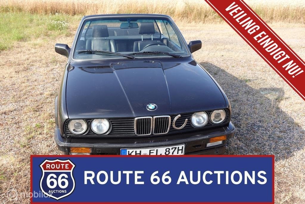 BMW 320i Cabriolet | 1987 | Route 66 Auctions, Achat, Entreprise, Boîte manuelle, Autre carrosserie