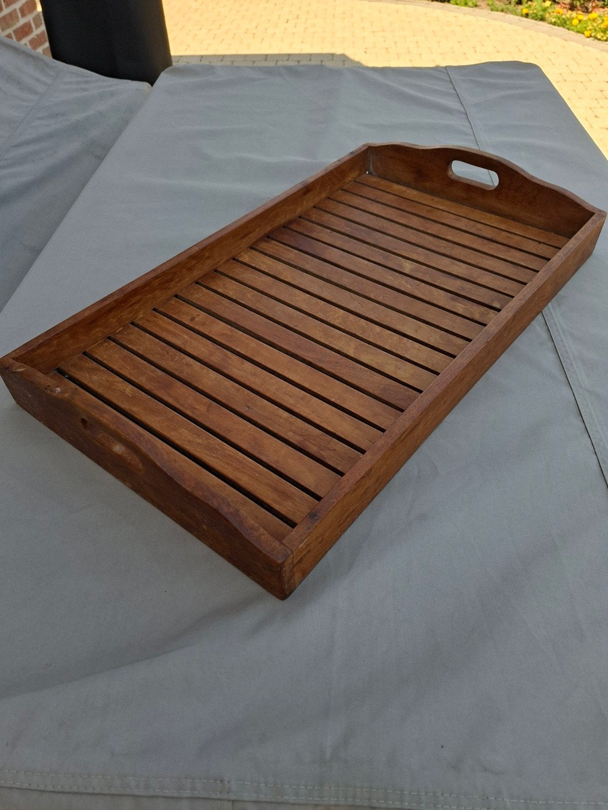 plateau in hout, Huis en Inrichting, Ophalen, Gebruikt, Handgemaakt, Rechthoekig