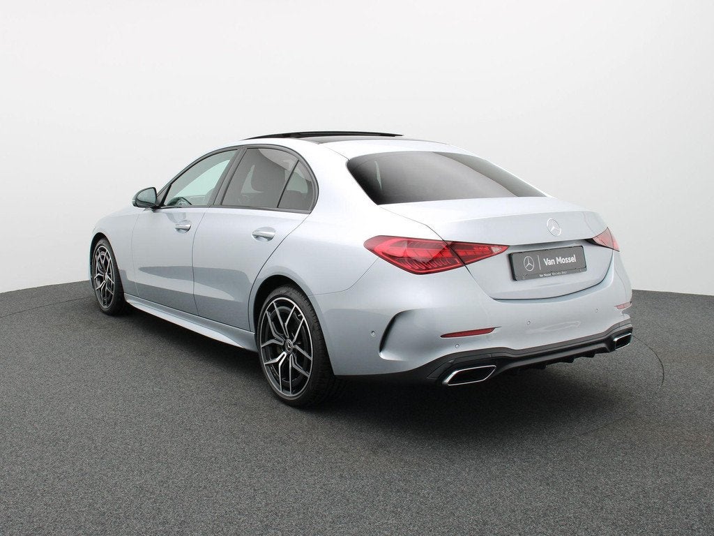 Mercedes-Benz C 300 4M AMG Line Berline + LEDER + BURMESTER, Auto's, Mercedes-Benz, Automaat, Stof, 4 cilinders, Bedrijf