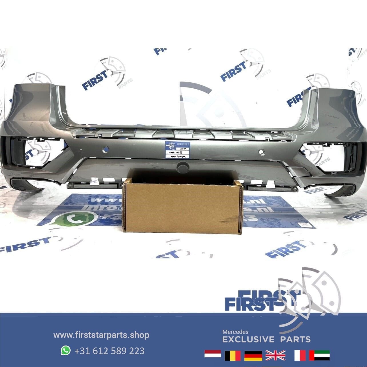 W166 ML63 AMG ACHTERBUMPER Mercedes ML Klasse 2011-2015 A166, Auto-onderdelen, Gebruikt, -, Ophalen of Verzenden, Achter