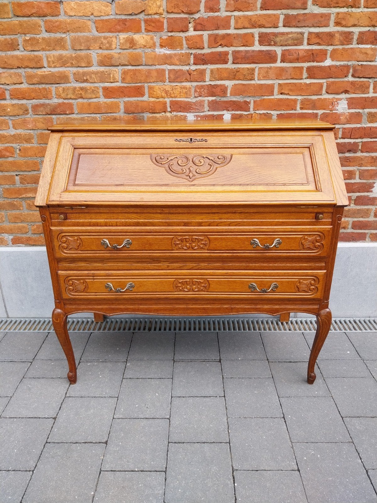 Secretaire, Huis en Inrichting, Kasten | Secretaires, Ophalen, Zo goed als nieuw, Vintage