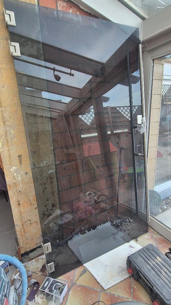 Porte vitrée, 75 à 150 cm, Enlèvement, Utilisé, Vitre comprise
