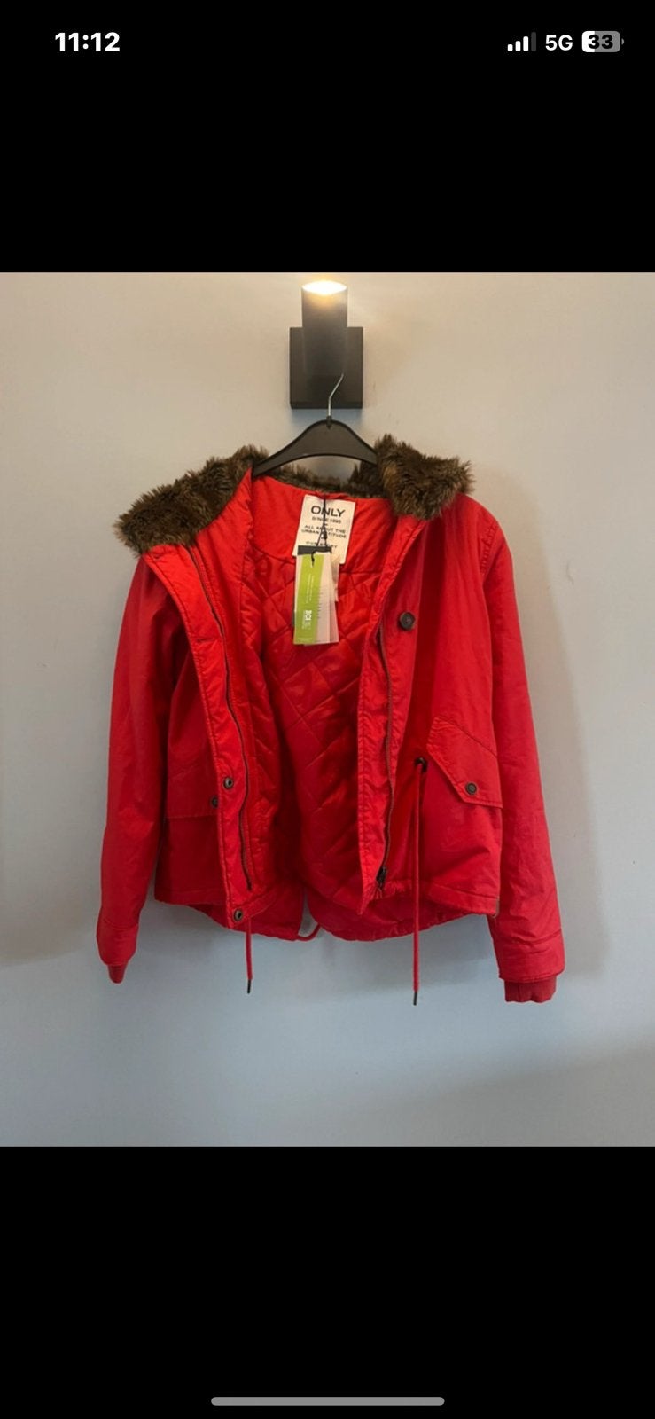 Jas rood, Kleding | Dames, Ophalen, Zo goed als nieuw, Rood