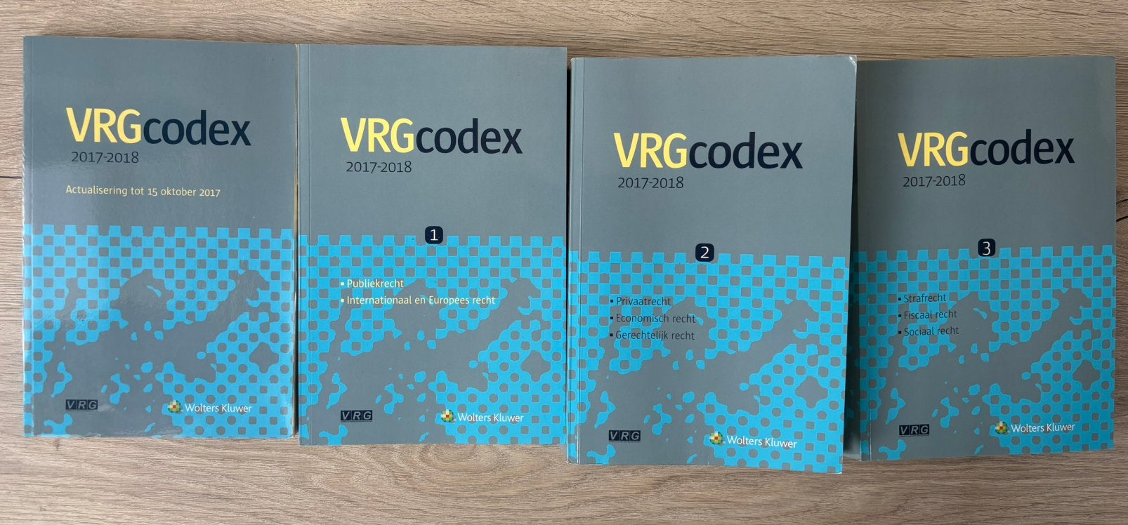 VRG codex 2017-2018 - delen 1,2&3, Livres, Enlèvement ou Envoi, Comme neuf, Enseignement supérieur