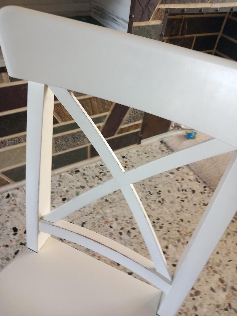 ikea stoelen, Ophalen, Gebruikt, Wit, Vier