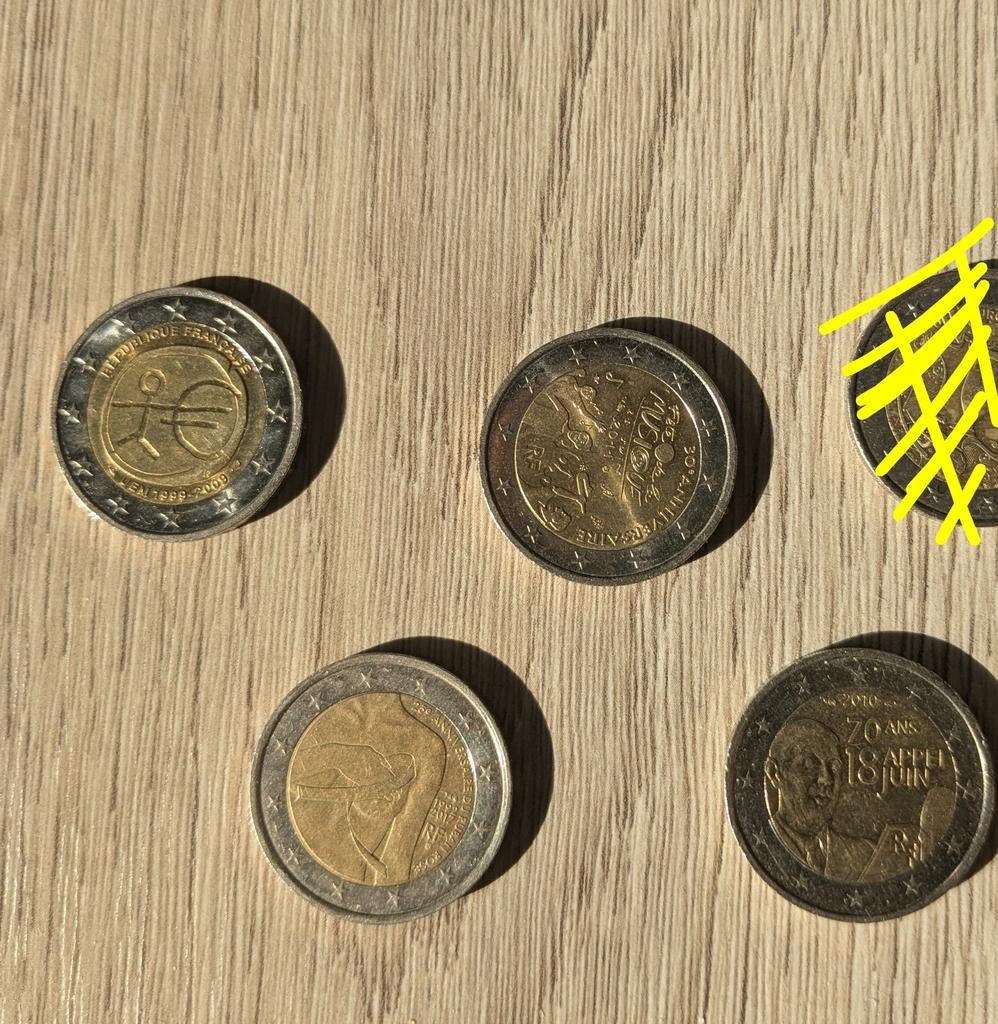 Gecirculeerde commemoratieve Franse munten, Postzegels en Munten, Munten | Europa | Euromunten, Ophalen of Verzenden, Frankrijk