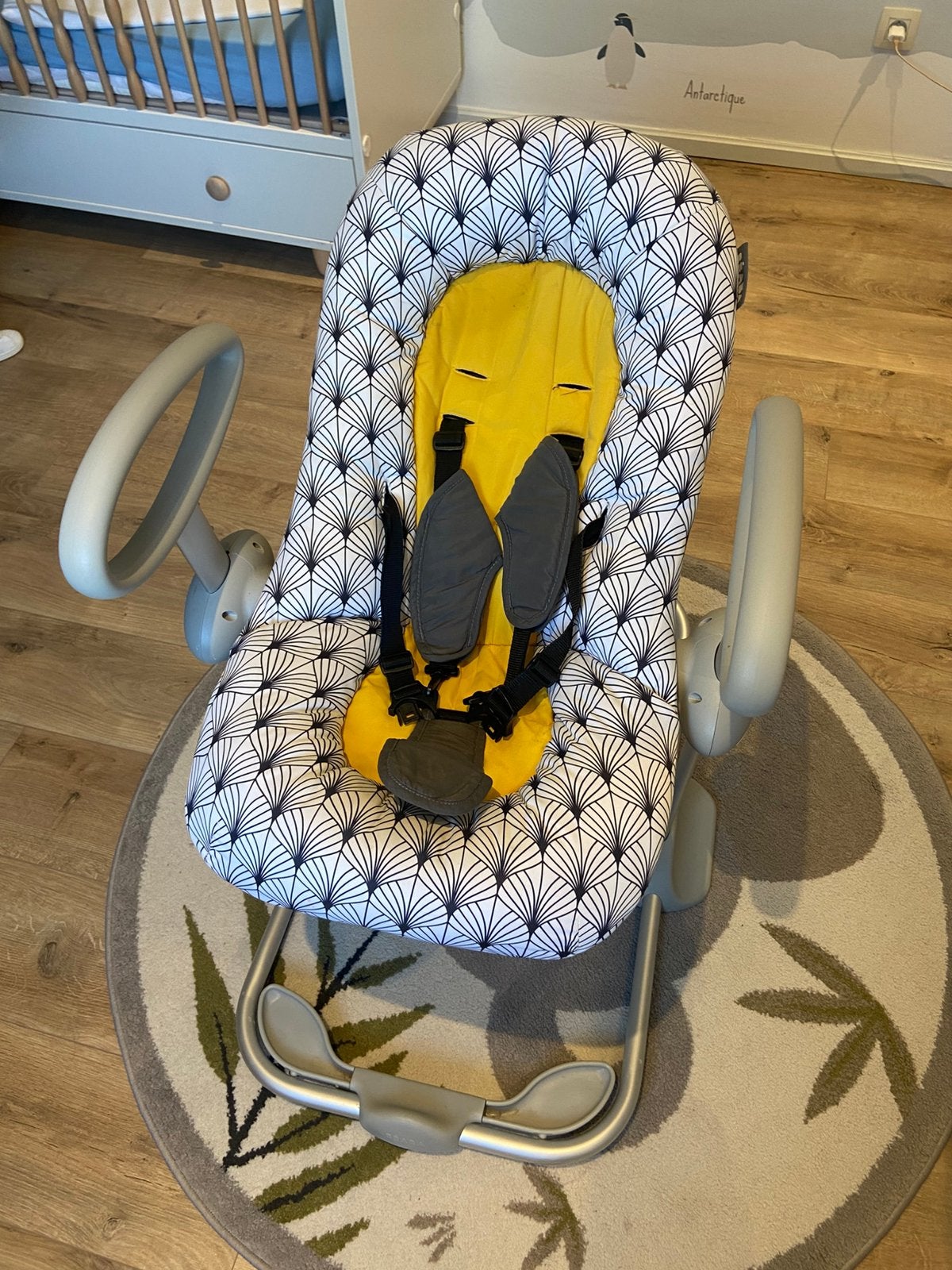 Transat béaba up and down jaune., Kinderen en Baby's, Ophalen, Zo goed als nieuw
