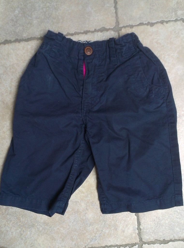 1 euro koopjes ! Blauwe short mt 116, Kinderen en Baby's, Kinderkleding | Maat 116, Broek, Gebruikt, H&M, Ophalen of Verzenden