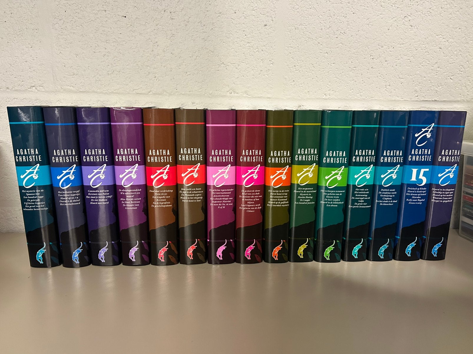 Agatha Christie – Gekleurde Uitgave (Vijflingen), Boeken, Ophalen, Zo goed als nieuw