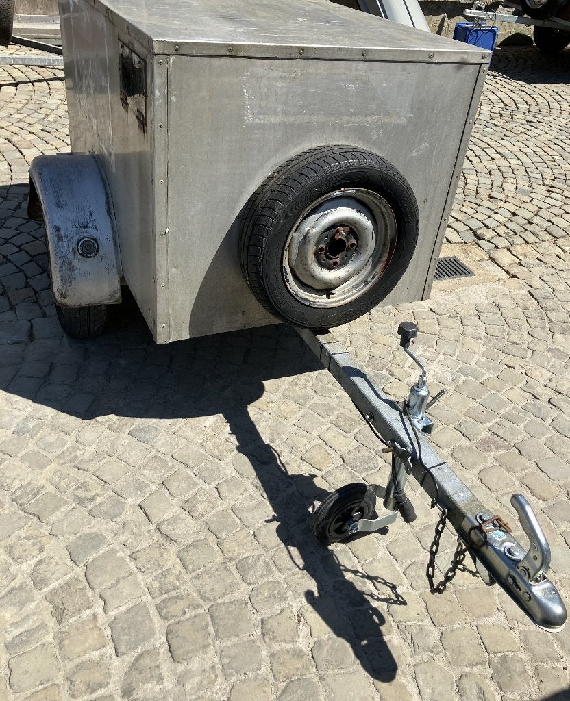 aanhangwagen remork gesloten bagagewagen bak 1.50 m, Ophalen, Gebruikt
