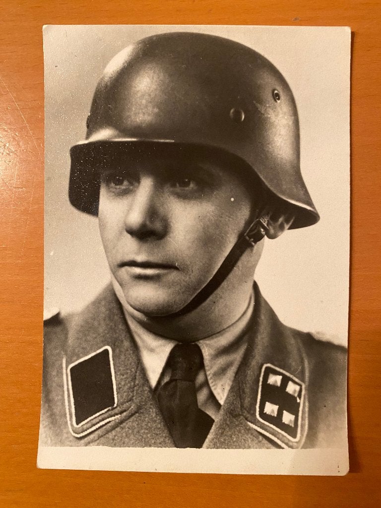 Foto met opdracht Renaat Rits NSKK Collaboratie Oostfront, Enlèvement ou Envoi, Deuxième Guerre mondiale, Comme neuf, Armée de terre