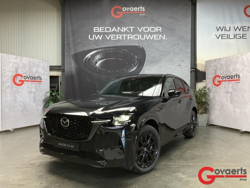 Mazda CX-60 2026 Mazda CX-60 5WGN 2.5L e-SKYACTIV PHEV 327ps, Automaat, 328 pk, Zwart, Bedrijf