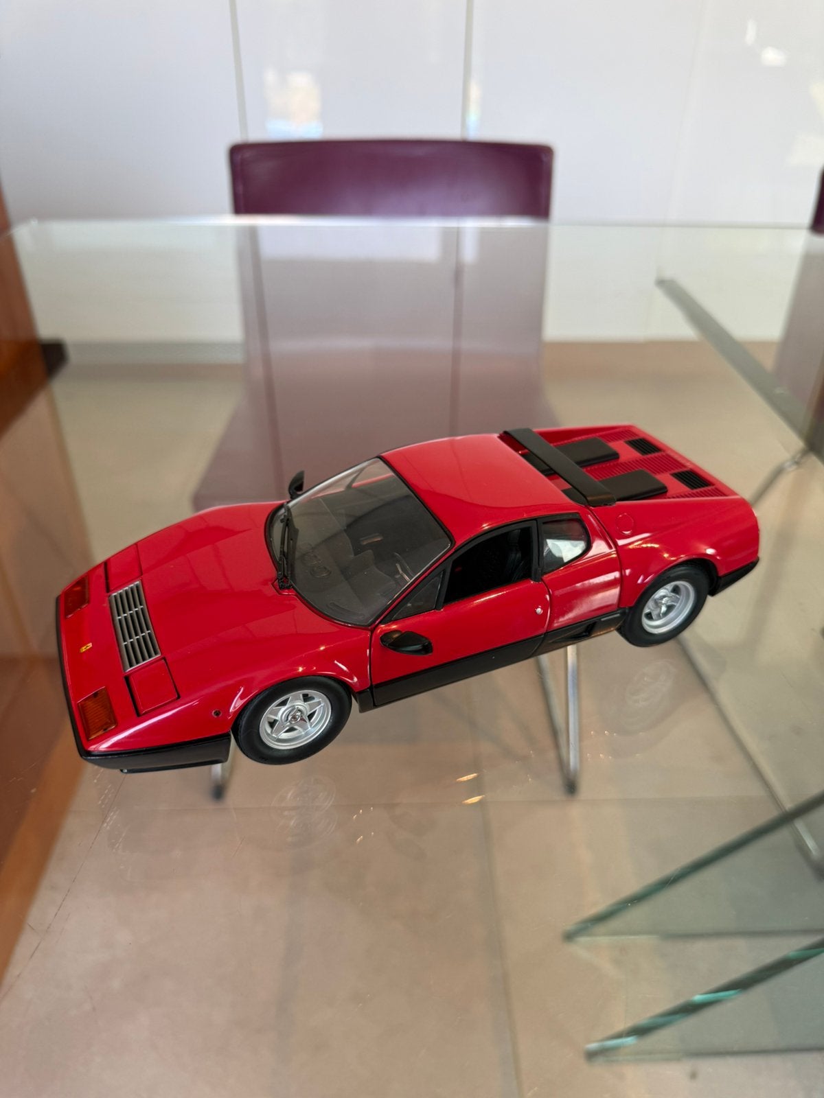 Rare Ferrari 512 BB 1:18 Kyosho sans boite, Enlèvement ou Envoi, Comme neuf, Kyosho